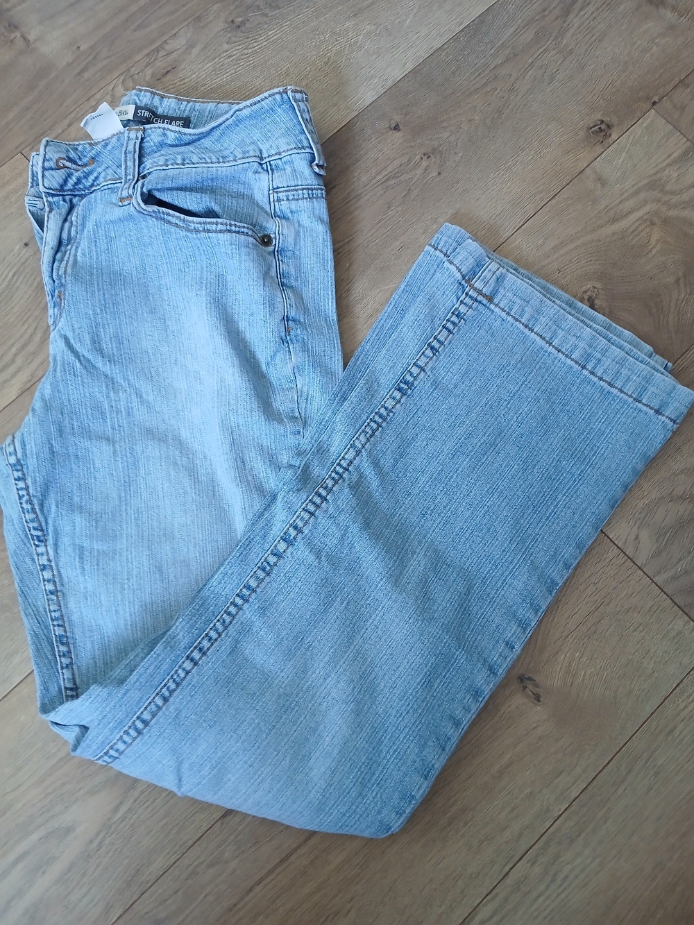 St. John's Bay Light Blue Flare Jeans Petite